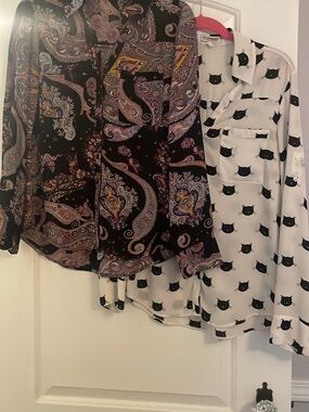 Duo of Express Portofino shirts women’s small